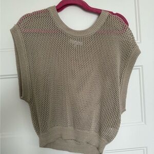 Emory Park Beige Knit Crew Neck Sweater